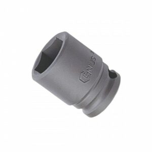 Genius Tools 1/2” Dr Metric Impact Socket – 6 Point