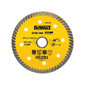 Dewalt DW4724UT-B1 105mm x 16/20mm Diamond Wheel, Turbo Rim, Ultra Thin ( DW472