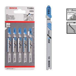BOSCH 5pcs T118A Basic T-Shank Jigsaw Blade For Metal