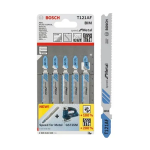 BOSCH 5 Pcs T121AF Jigsaw Blades For Normal Cutting
